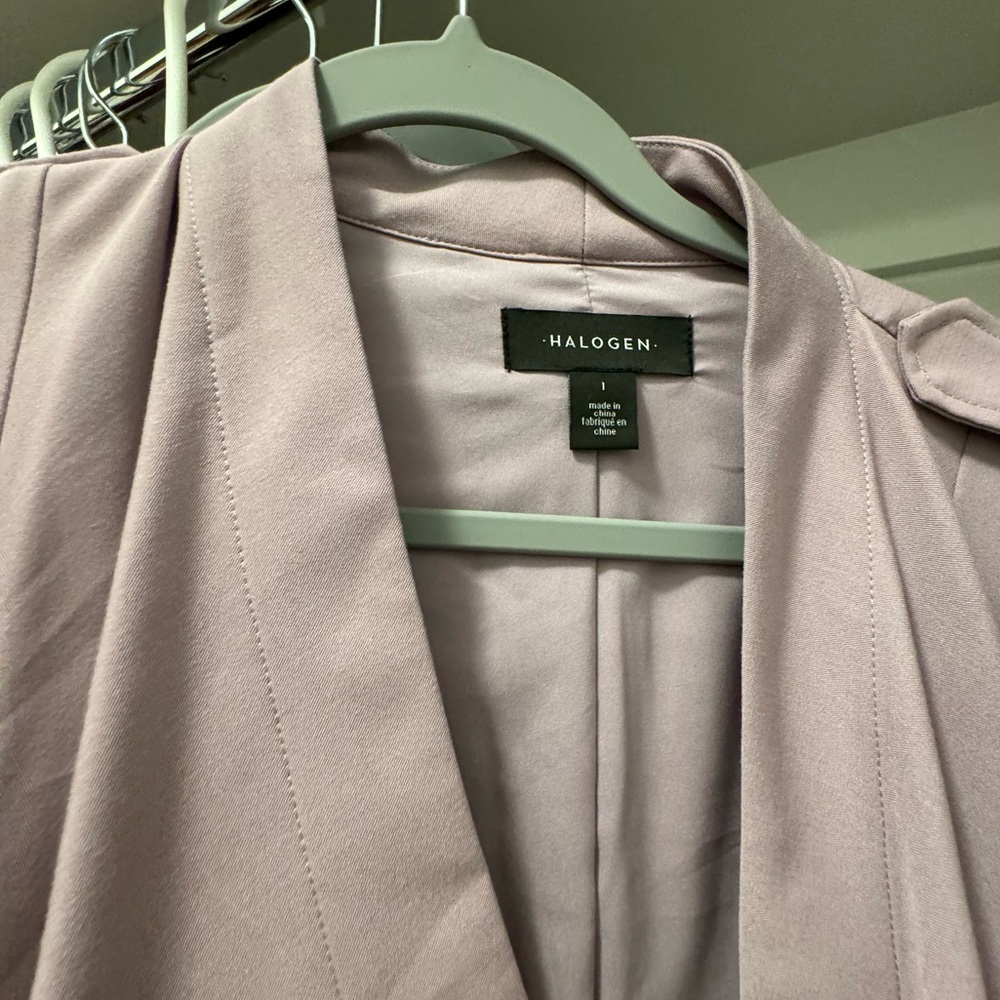 Halogen Drape Front Lightweight Lavender Jacket S… - image 7